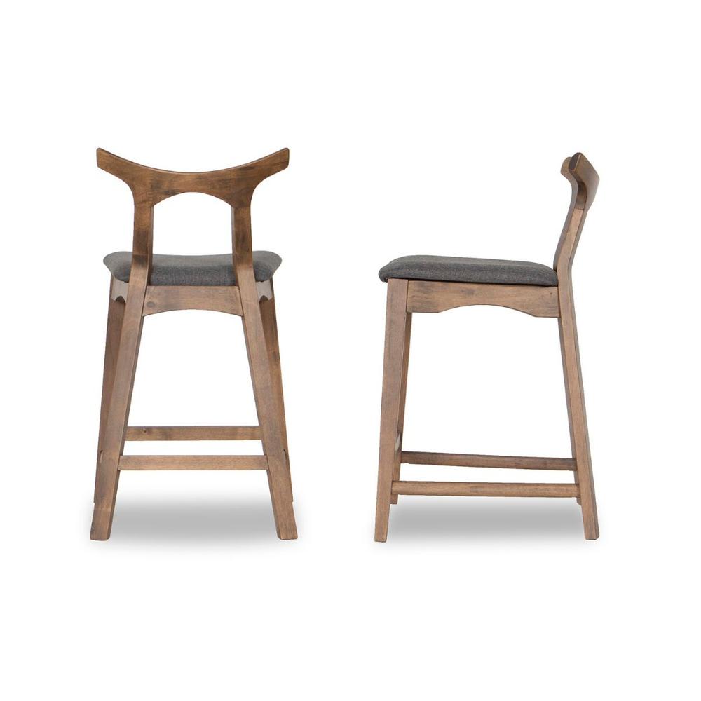 Hester Solid Wood Upholstered Square Bar Chair (Set of 2). Picture 2