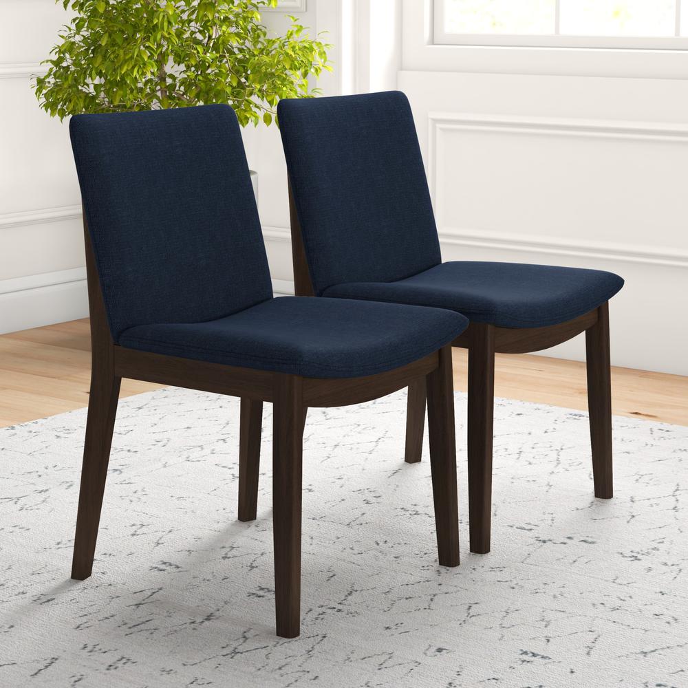 Laura Mid-Century Modern Solid Wood Dining Chair (Set of 2). Picture 3