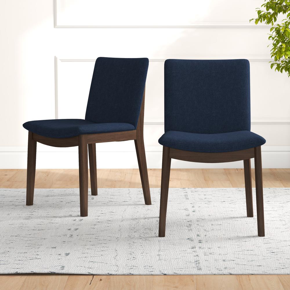Laura Mid-Century Modern Solid Wood Dining Chair (Set of 2). Picture 2