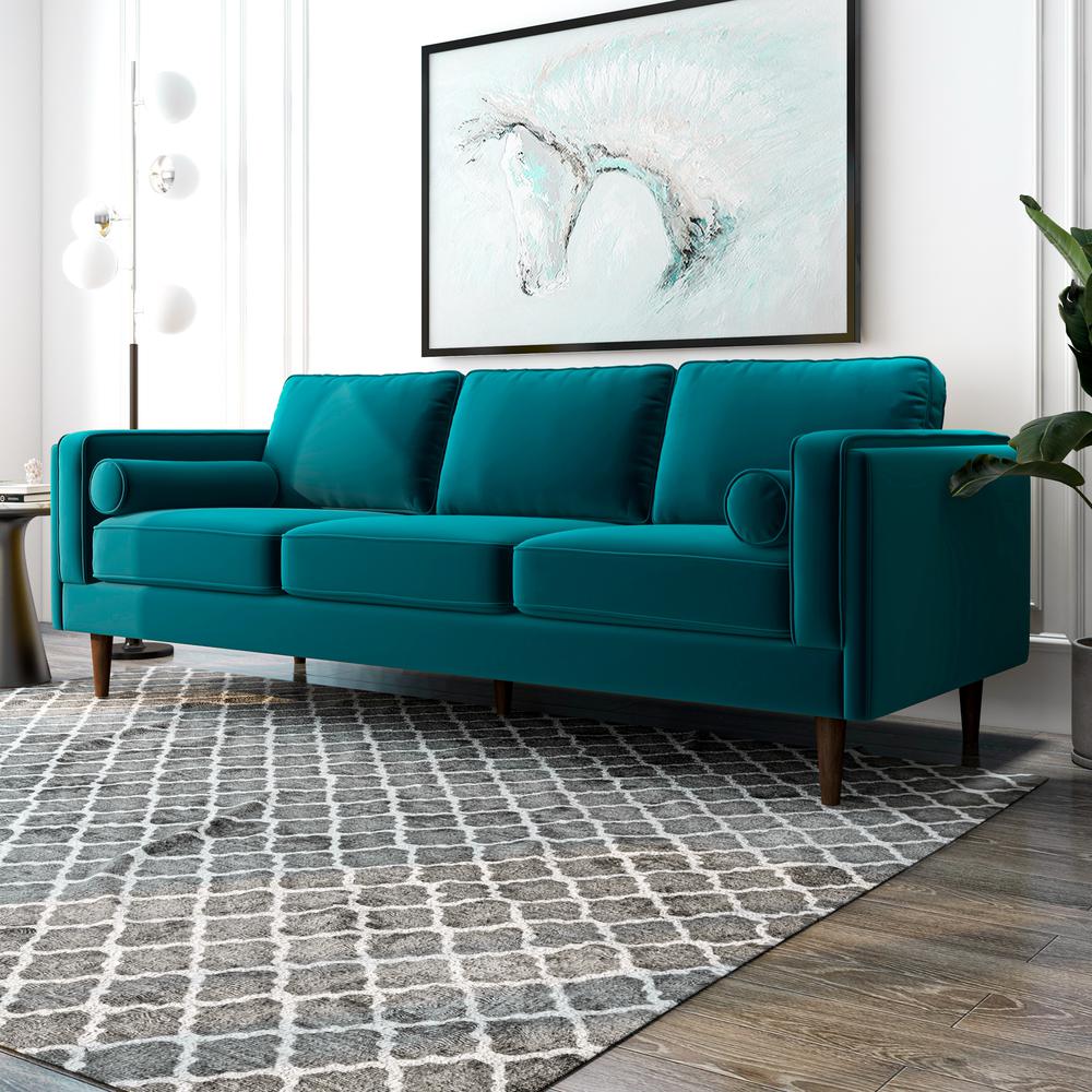 Amber Luxury Modern Velvet Sofa. Picture 2