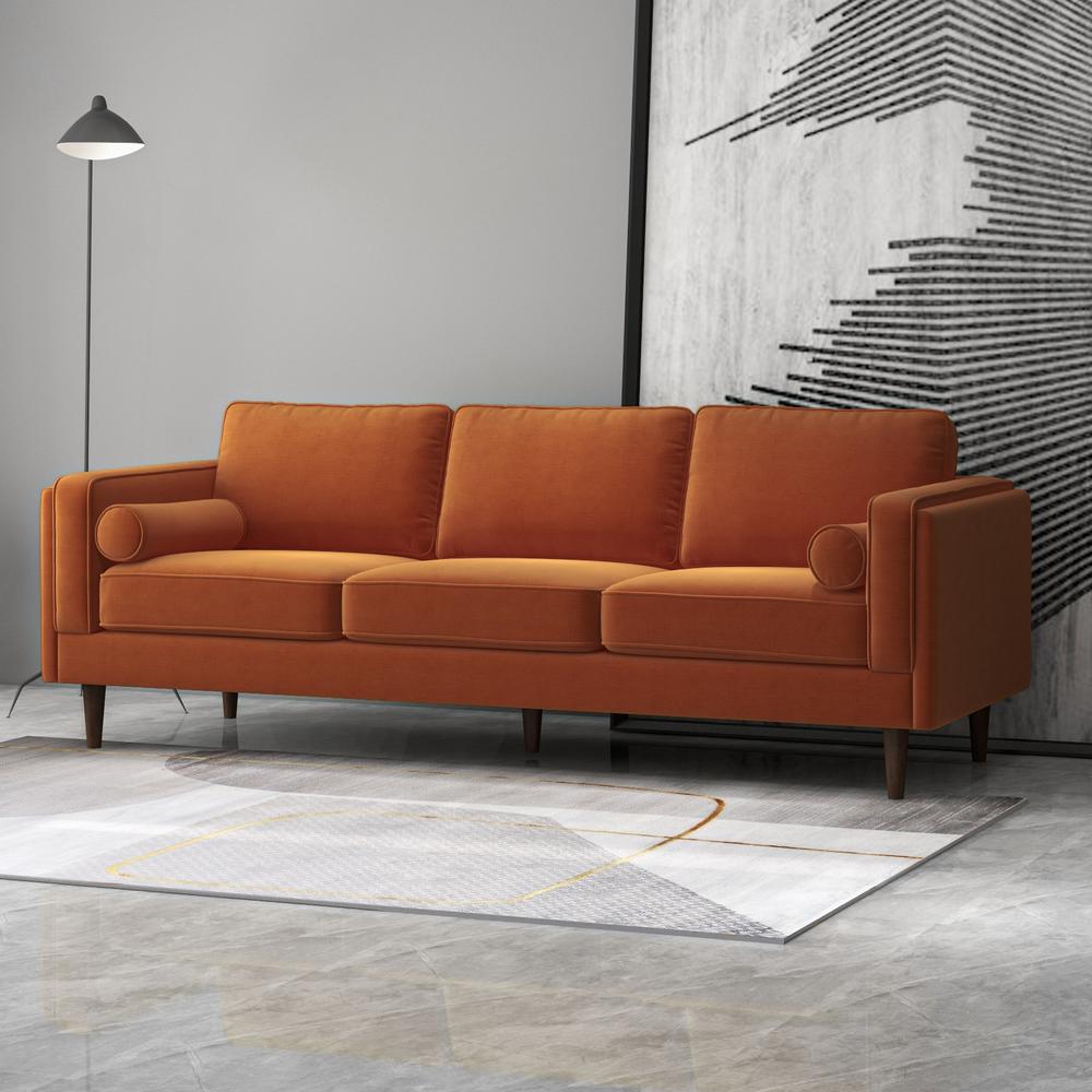 Amber Luxury Modern Velvet Sofa. Picture 3
