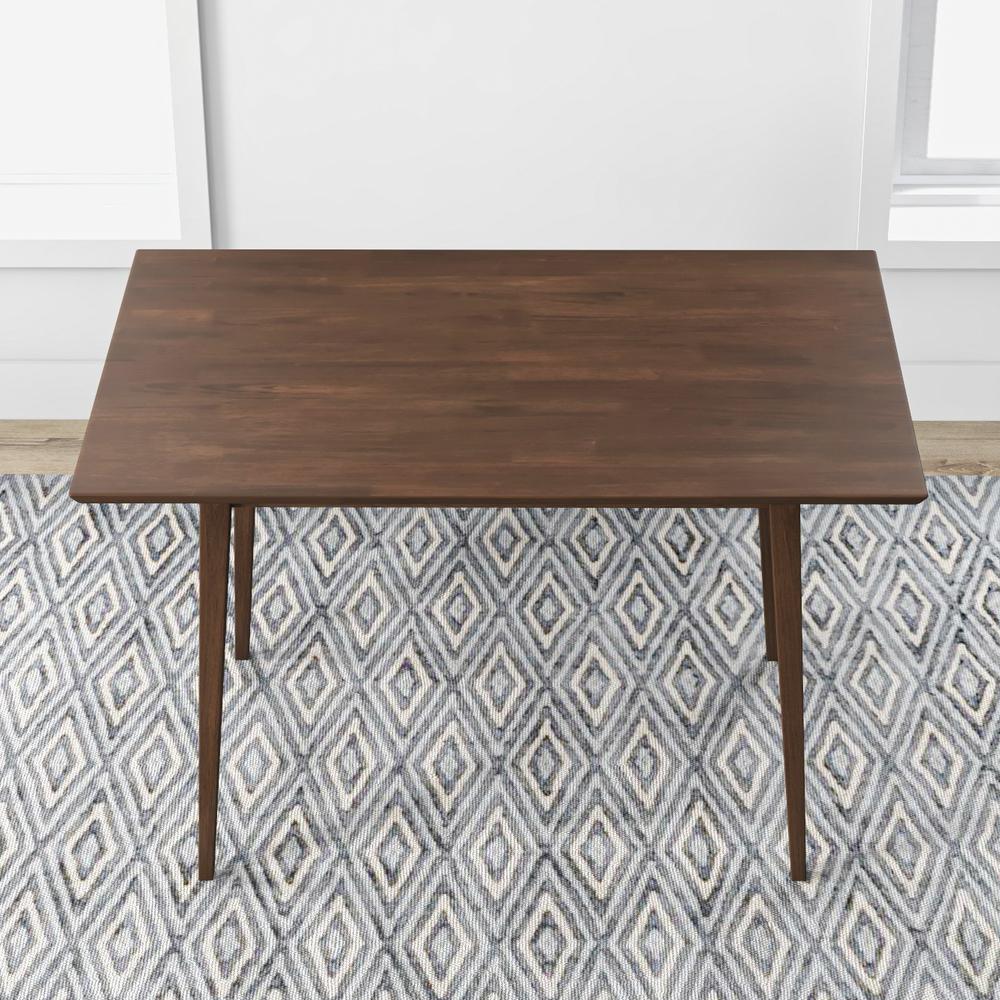 Mary Modern Style Solid Wood Rectangular Dining Kitchen Table. Picture 3