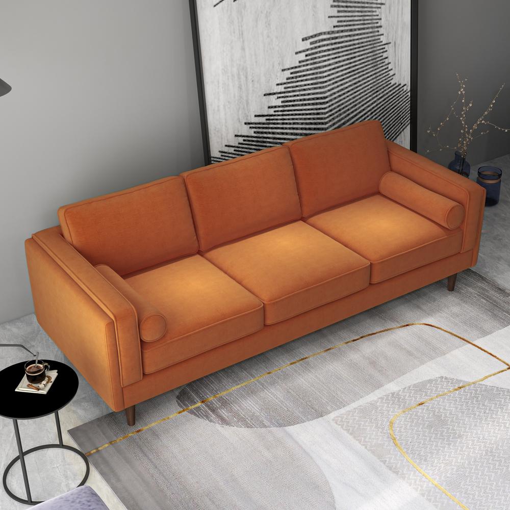 Amber Luxury Modern Velvet Sofa. Picture 2