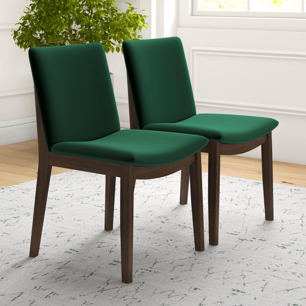 Laura Mid-Century Modern Solid Wood Dining Chair (Set of 2). Picture 2