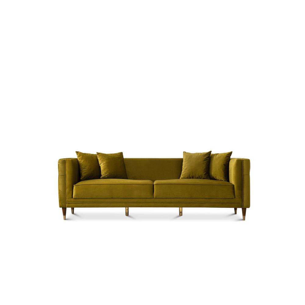 Edward Velvet Sofa. Picture 1