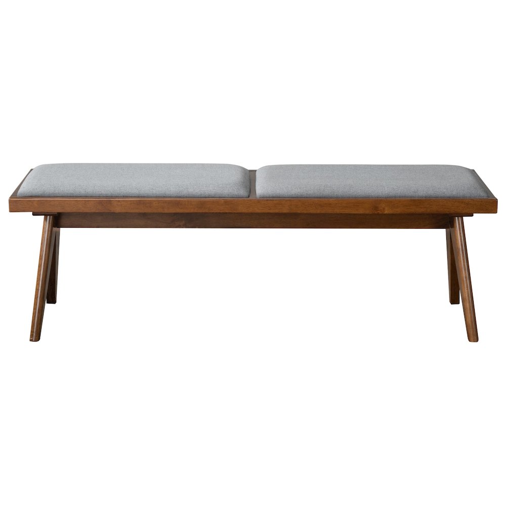 Keira Bench (Grey Fabric). Picture 1