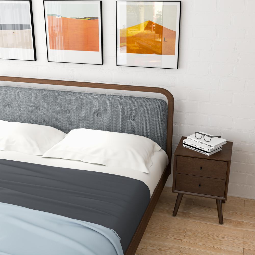 Clyda Modern Solid Wood Platform Bed. Picture 3