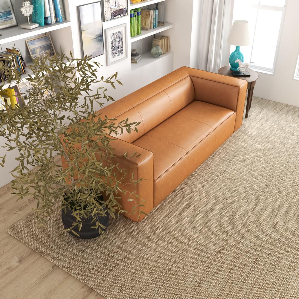 Colton Leather Sofa (Tan). Picture 2