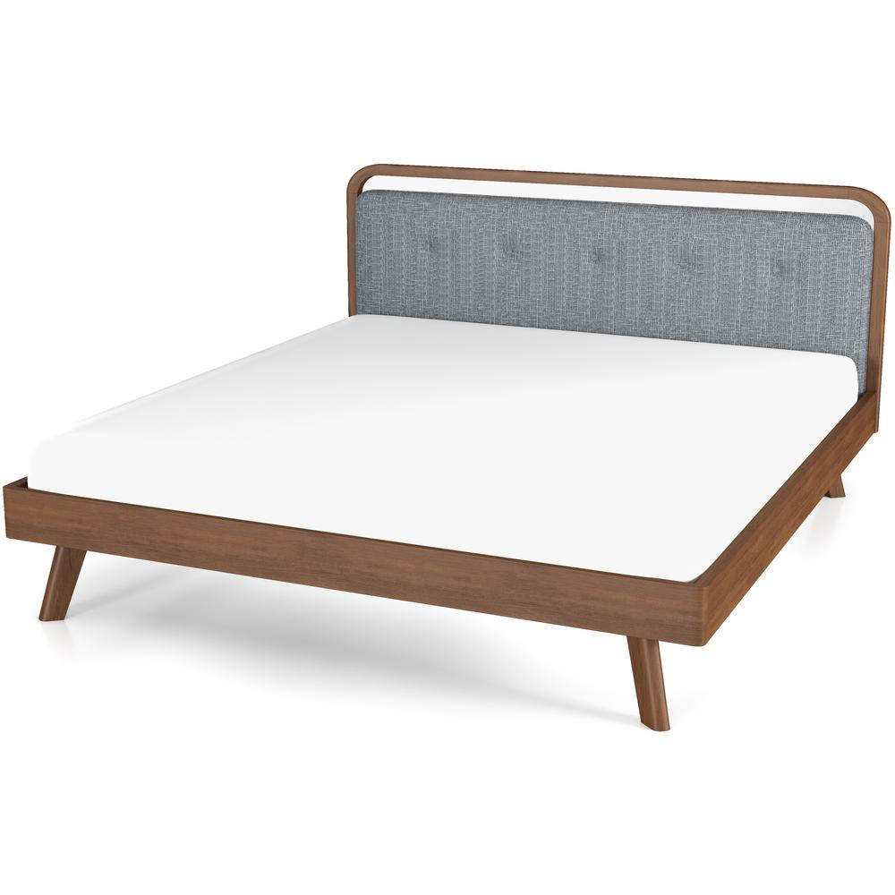 Clyda Modern Solid Wood Platform Bed. Picture 1