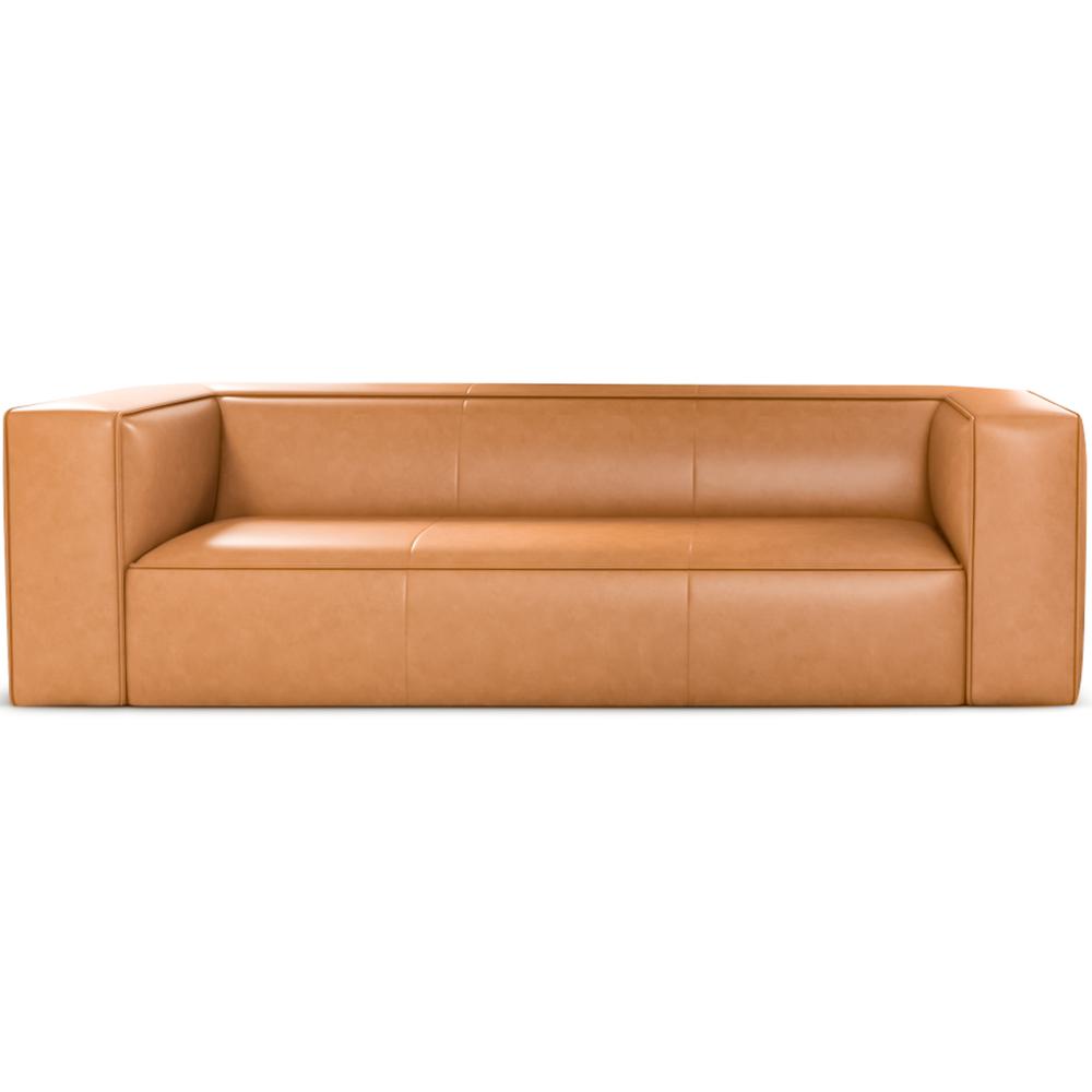 Colton Leather Sofa (Tan). Picture 1