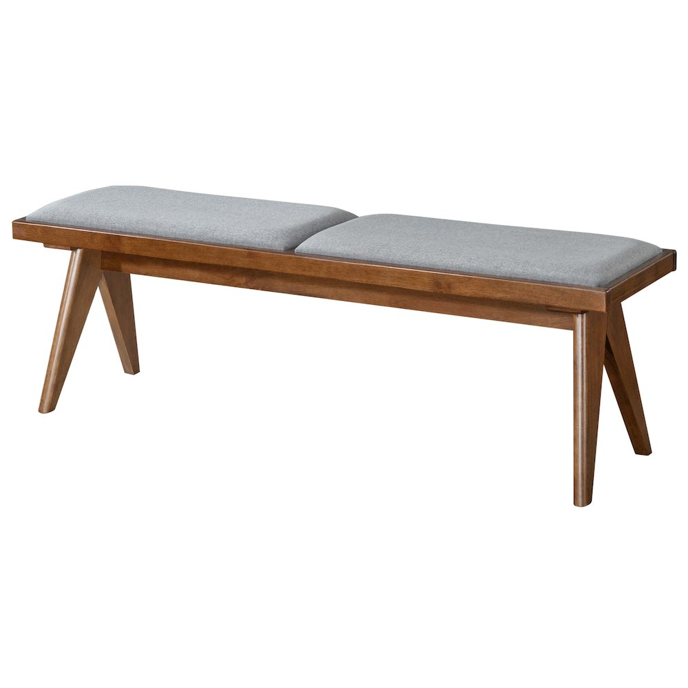 Keira Bench (Grey Fabric). Picture 6