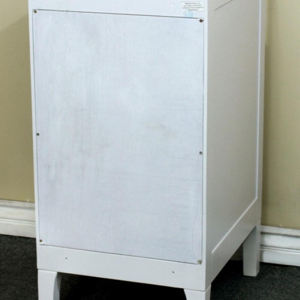16 in Cabinet in white with marble top in white. Picture 1