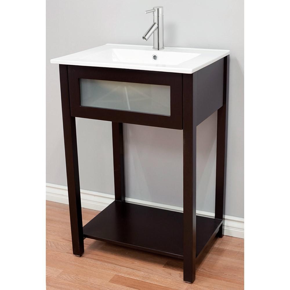 24 in Single sink vanity-manufactured wood-espresso. Picture 9