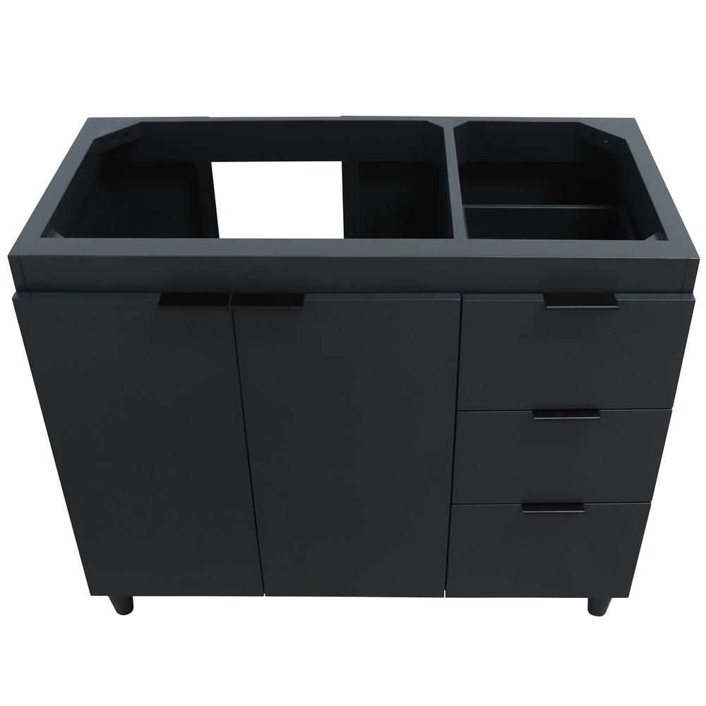 38.5 in. Single Sink Vanity in Dark Gray - Cabinet Only. Picture 13