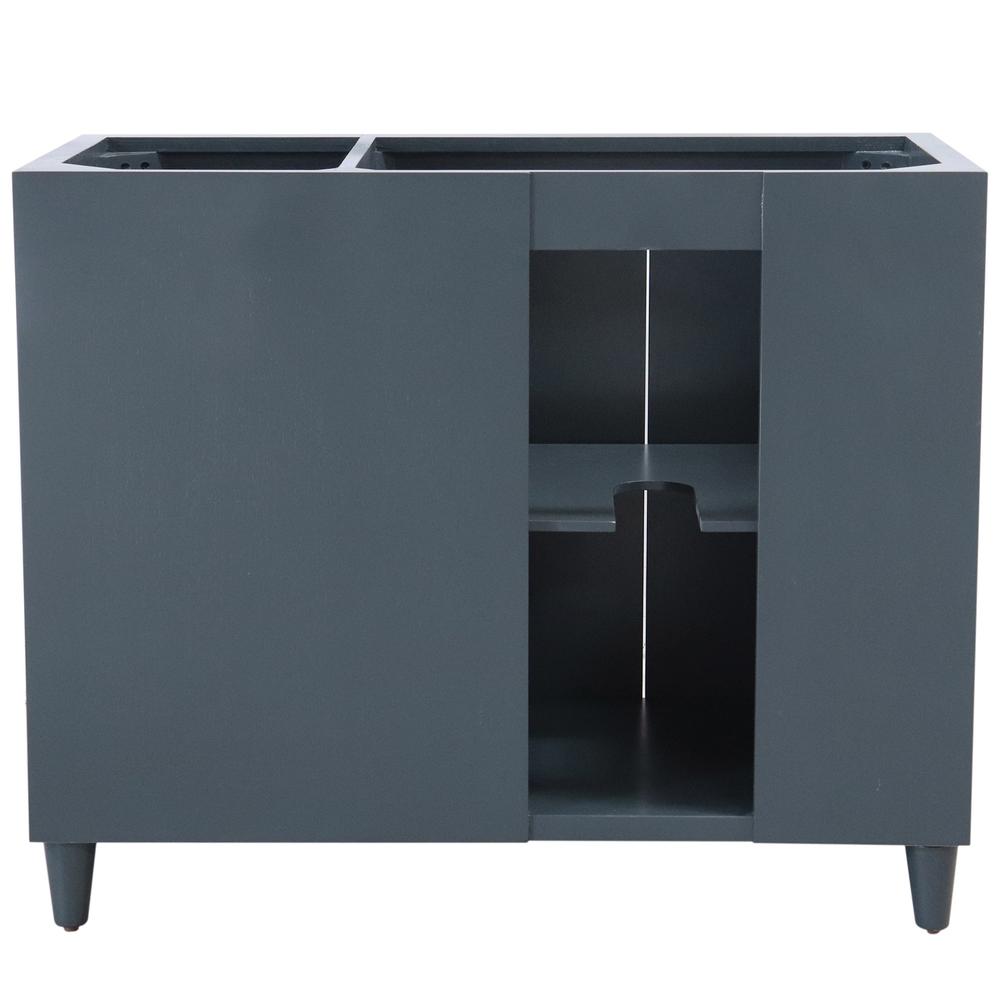 38.5 in. Single Sink Vanity in Dark Gray - Cabinet Only. Picture 14