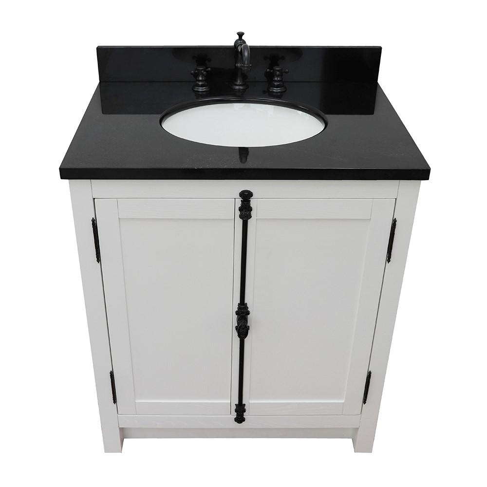 30 Single vanity in Glacier Ash finish - cabinet only. Picture 15