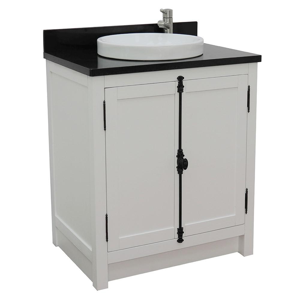 30 Single vanity in Glacier Ash finish - cabinet only. Picture 30