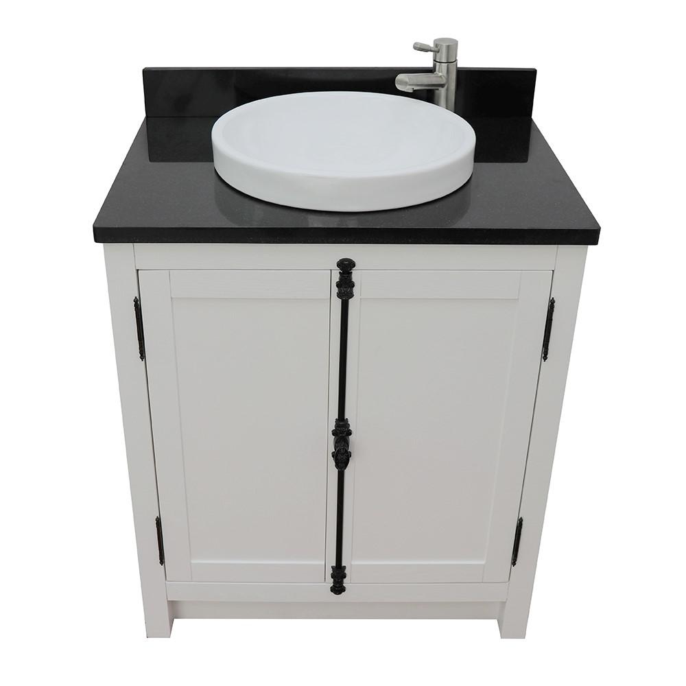 30 Single vanity in Glacier Ash finish - cabinet only. Picture 35
