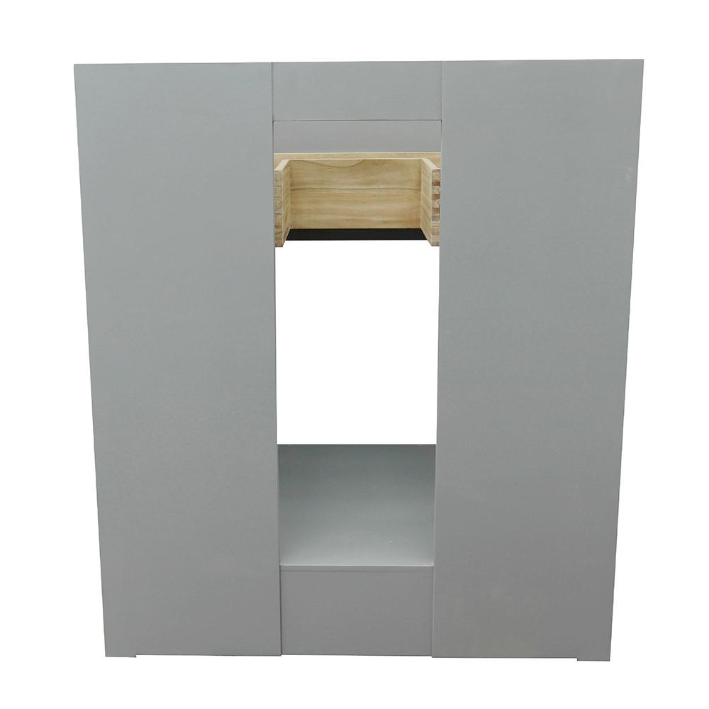 30 Single vanity in Gray Ash finish - cabinet only. Picture 12