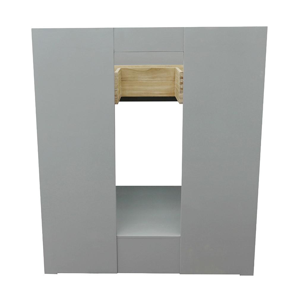30 Single vanity in Gray Ash finish - cabinet only. Picture 21