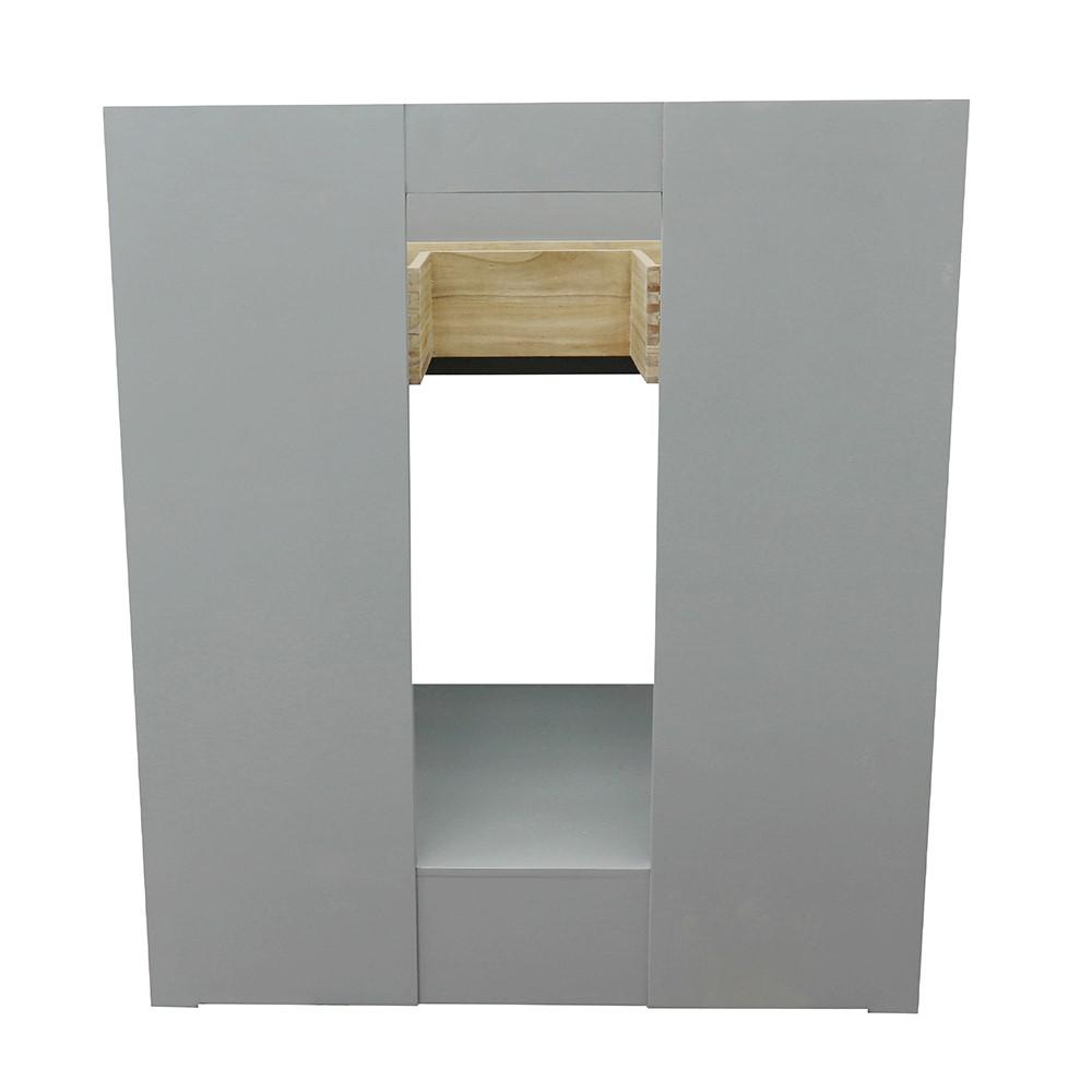 30 Single vanity in Gray Ash finish - cabinet only. Picture 39