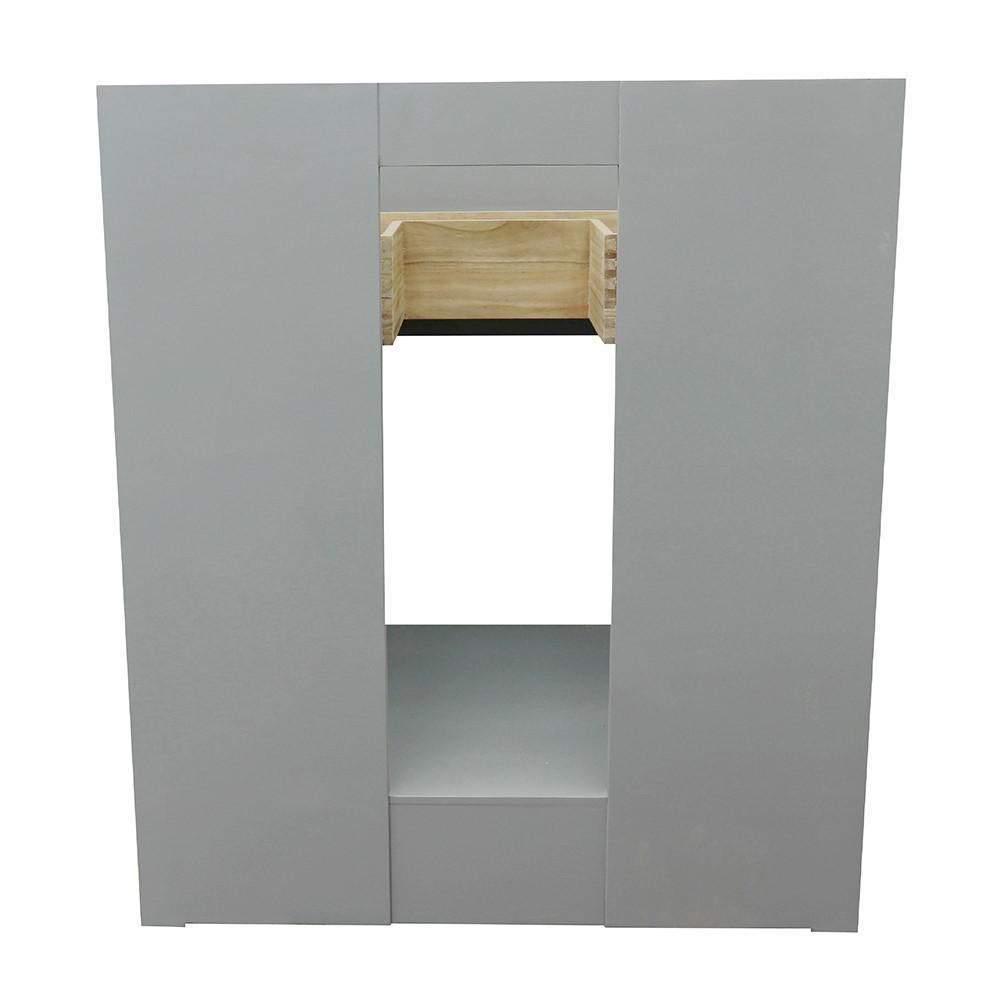 30 Single vanity in Gray Ash finish - cabinet only. Picture 57