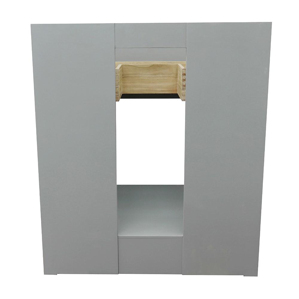 30 Single vanity in Gray Ash finish - cabinet only. Picture 75