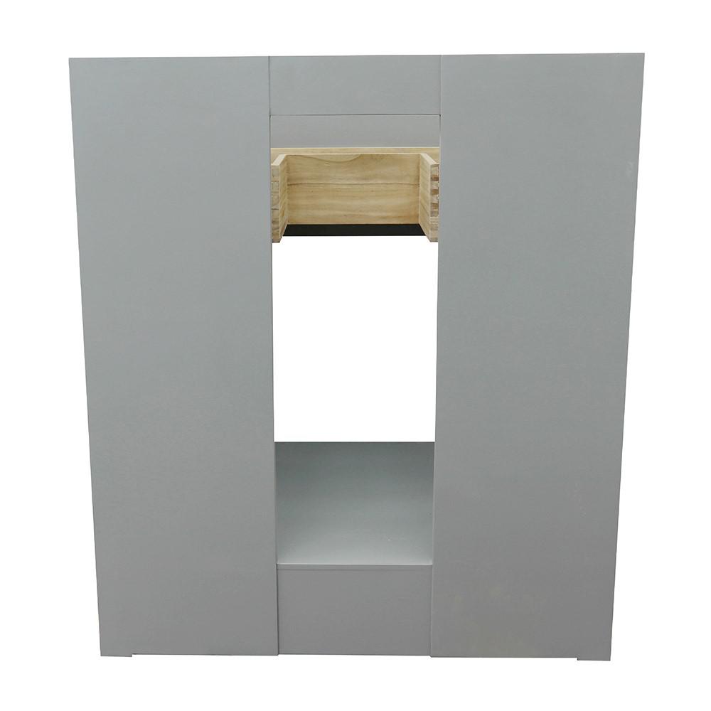 30 Single vanity in Gray Ash finish - cabinet only. Picture 84