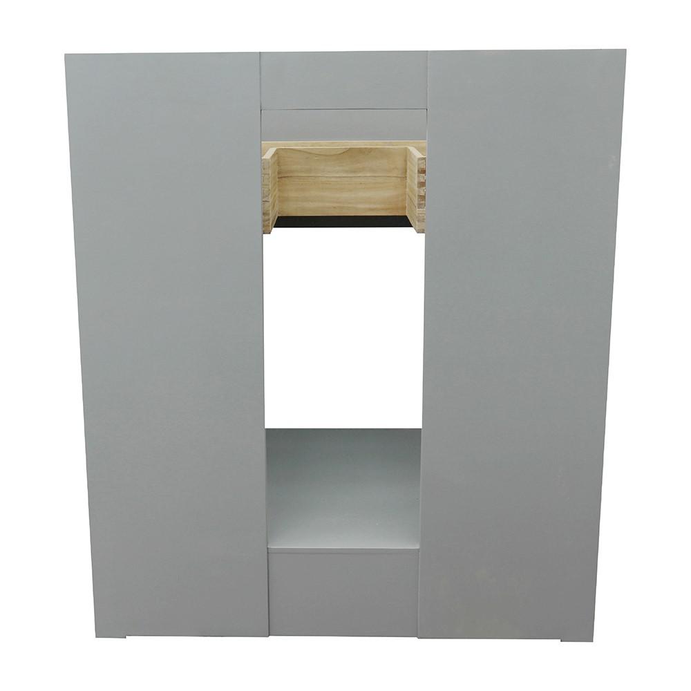 30 Single vanity in Gray Ash finish - cabinet only. Picture 93