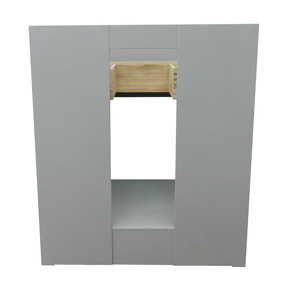 30 Single vanity in Gray Ash finish - cabinet only. Picture 102
