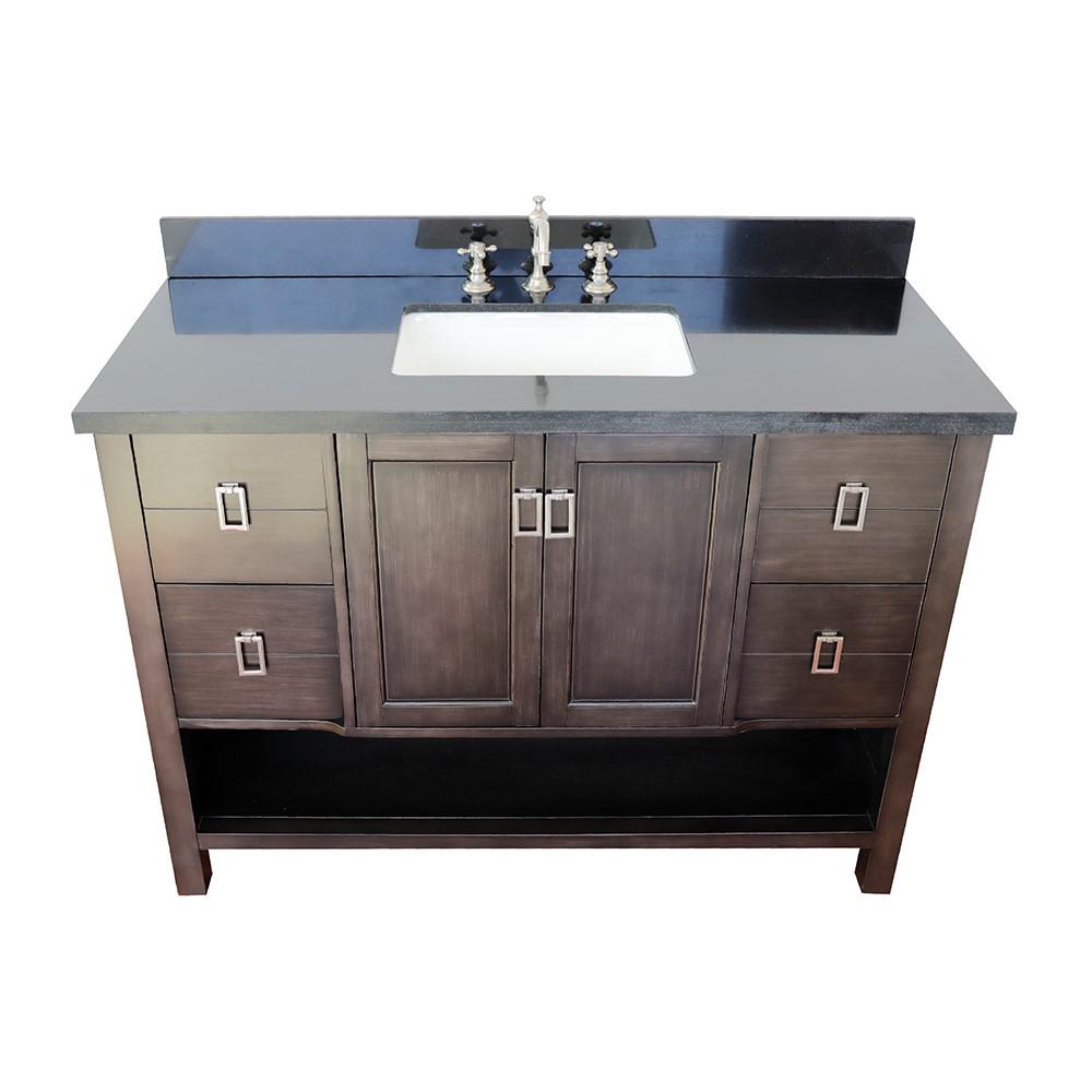 48 Single vanity in Silvery Brown finish - cabinet only. Picture 28