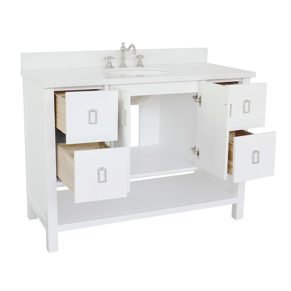 48 Single vanity in White finish - cabinet only. Picture 89