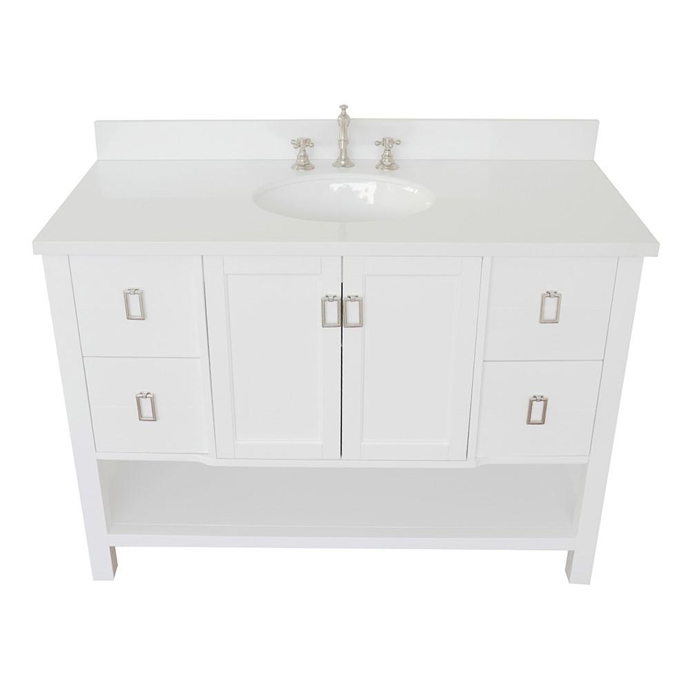 48 Single vanity in White finish - cabinet only. Picture 91