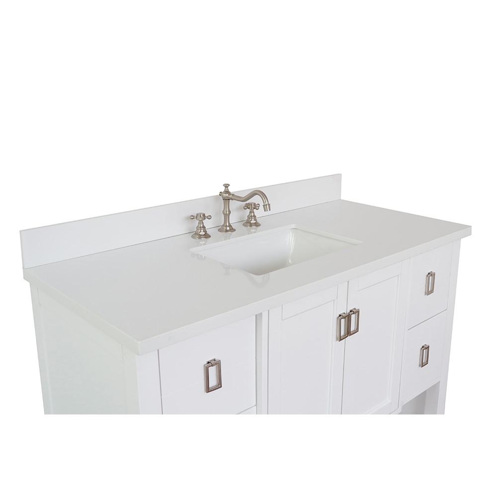 48 Single vanity in White finish - cabinet only. Picture 100