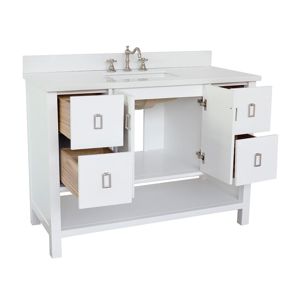48 Single vanity in White finish - cabinet only. Picture 101