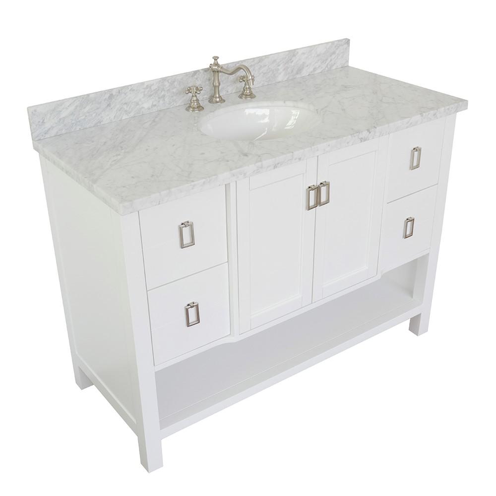 48 Single vanity in White finish - cabinet only. Picture 122