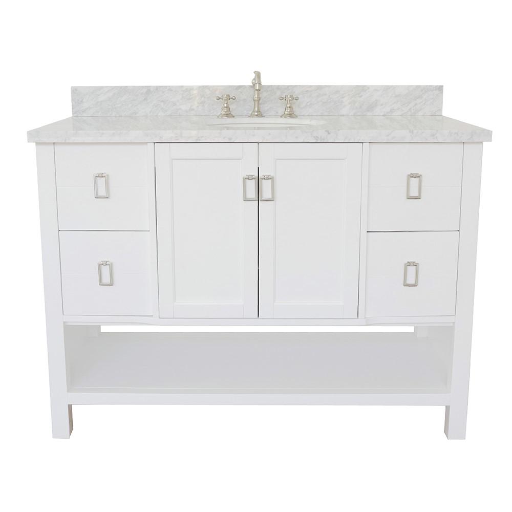 48 Single vanity in White finish - cabinet only. Picture 123