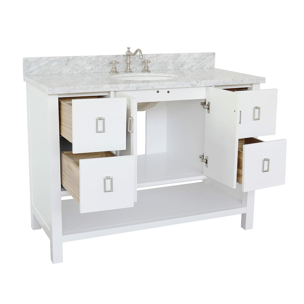 48 Single vanity in White finish - cabinet only. Picture 125