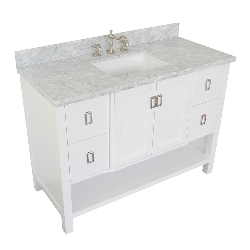 48 Single vanity in White finish - cabinet only. Picture 134