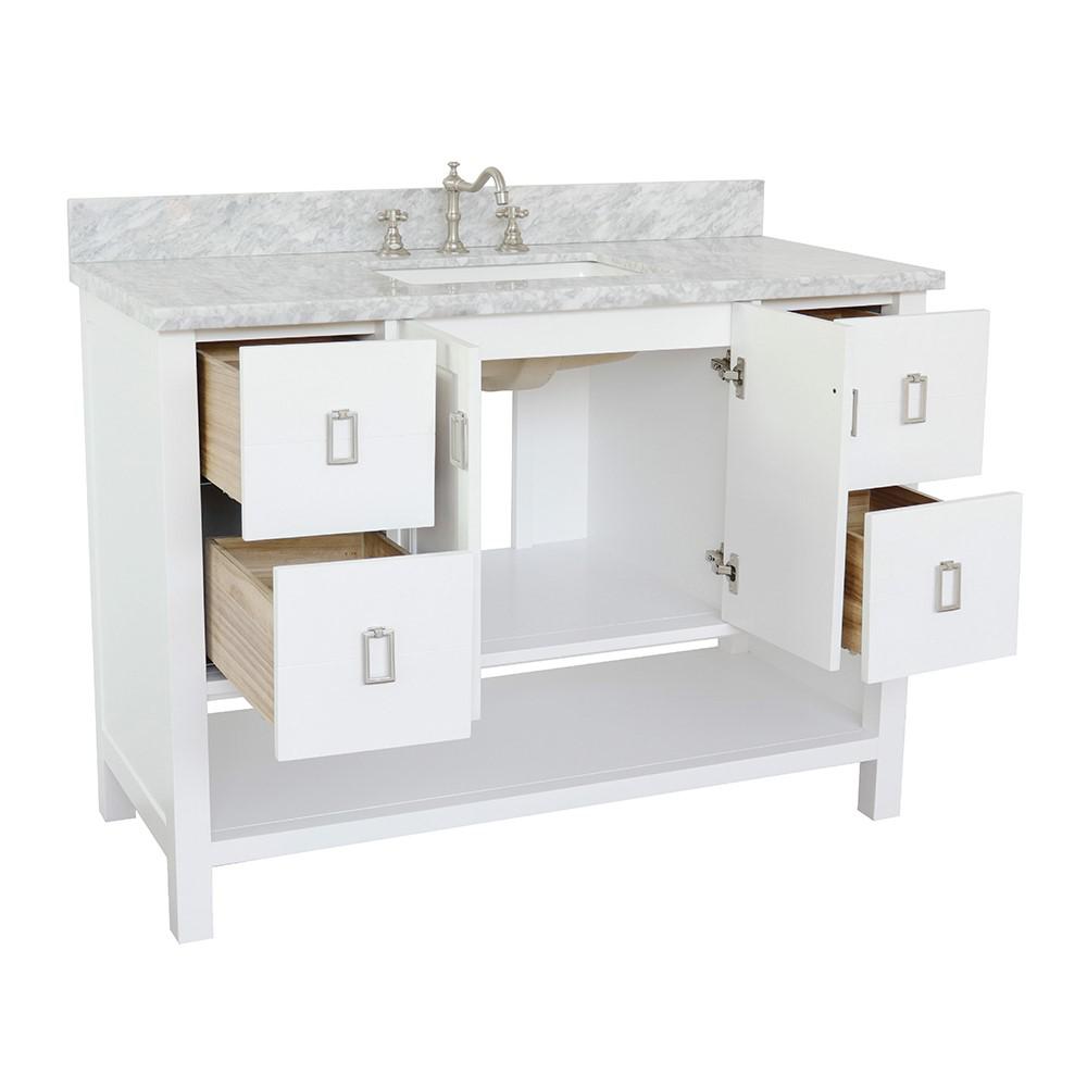 48 Single vanity in White finish - cabinet only. Picture 137