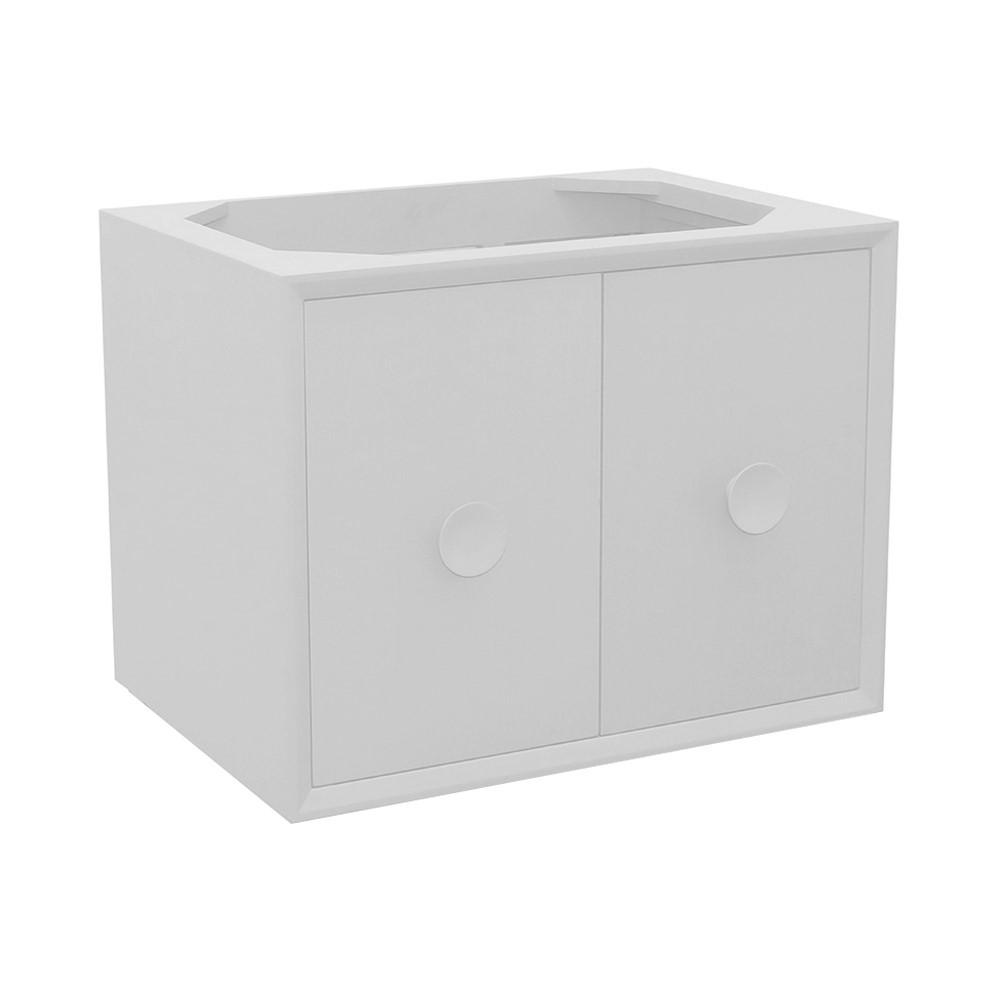 30 Single wall mount vanity in White finish - cabinet only. Picture 3