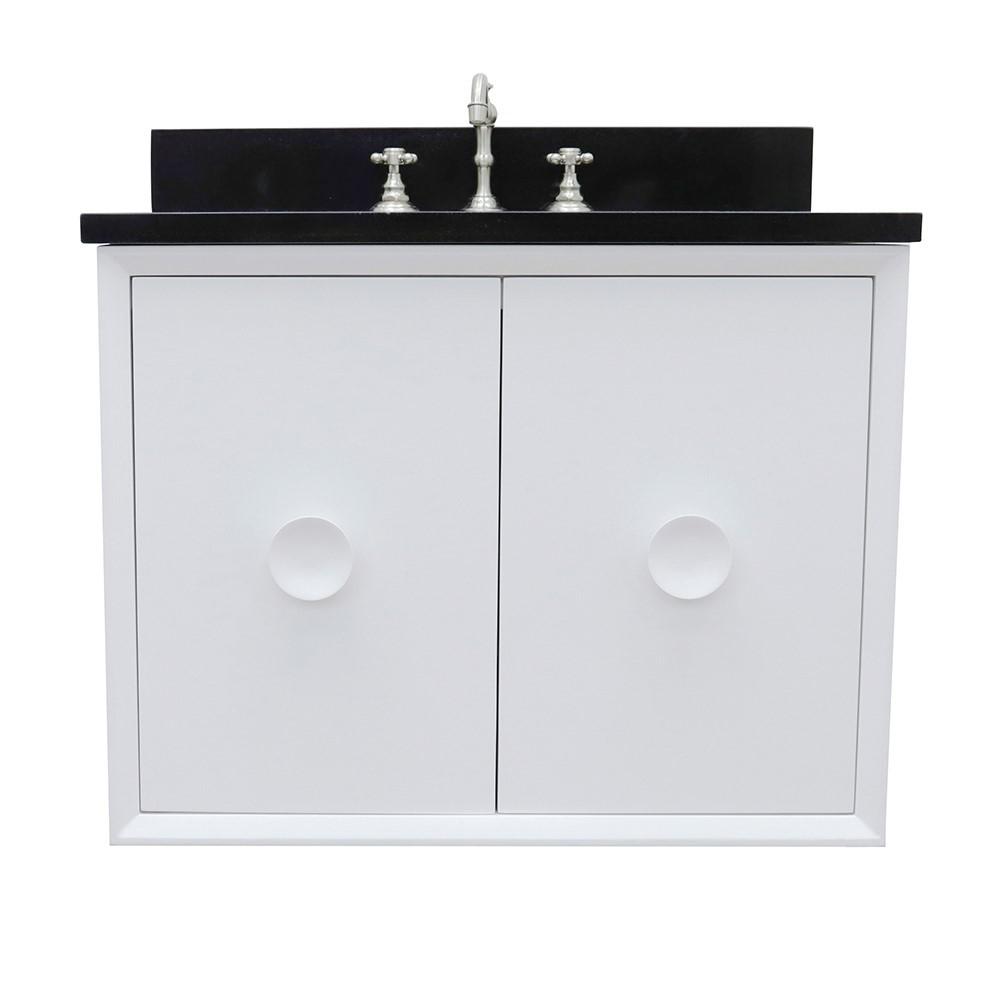 30 Single wall mount vanity in White finish - cabinet only. Picture 8