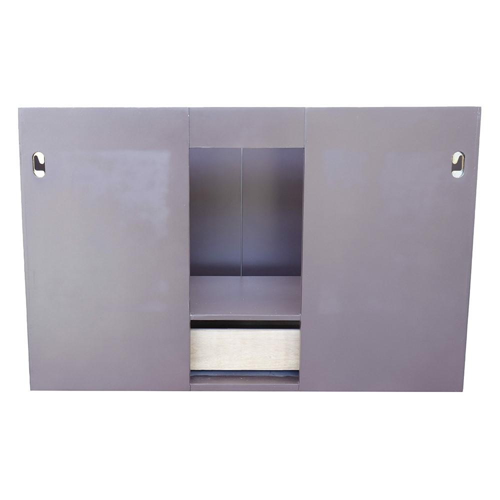 36 Single wall mount vanity in Cappuccino finish - cabinet only. Picture 32