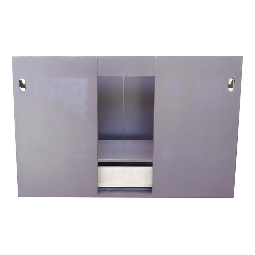 36 Single wall mount vanity in Cappuccino finish - cabinet only. Picture 50