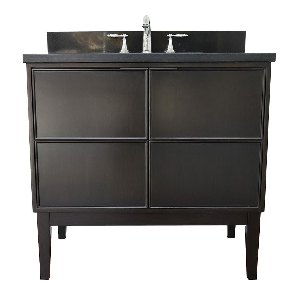 36 Single vanity in Cappuccino finish - cabinet only. Picture 12