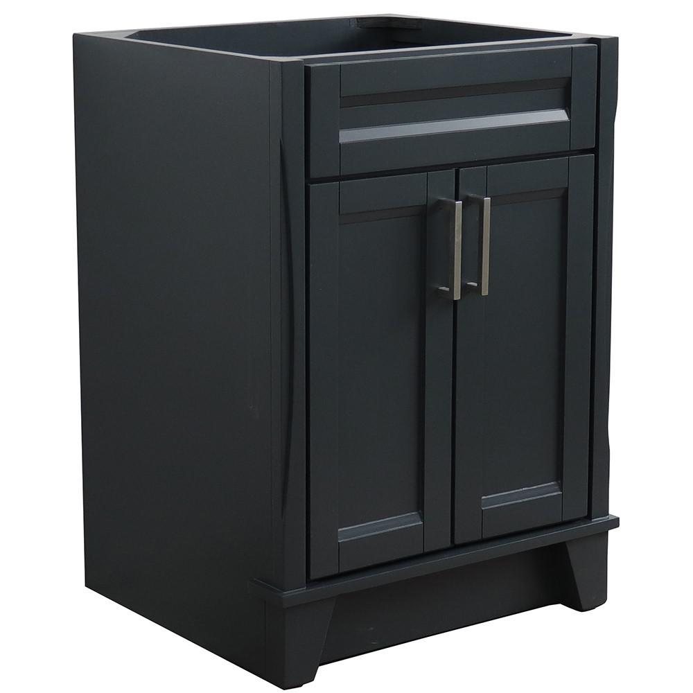 24 Single sink vanity in Dark Gray finish - cabinet only. Picture 1