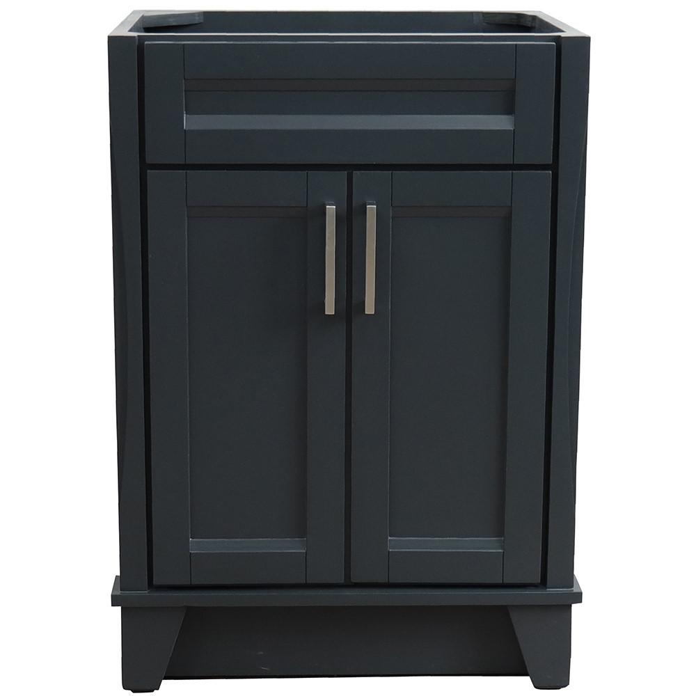 24 Single sink vanity in Dark Gray finish - cabinet only. Picture 2