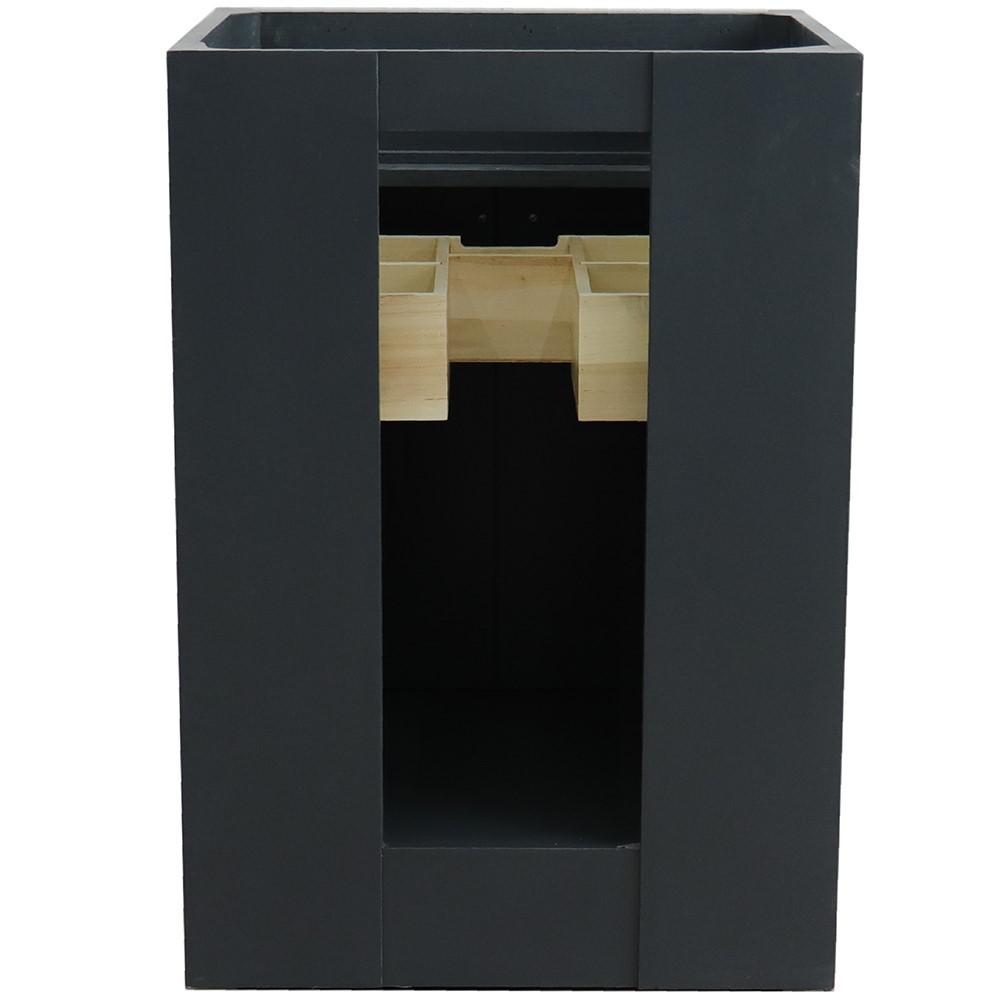 24 Single sink vanity in Dark Gray finish - cabinet only. Picture 4