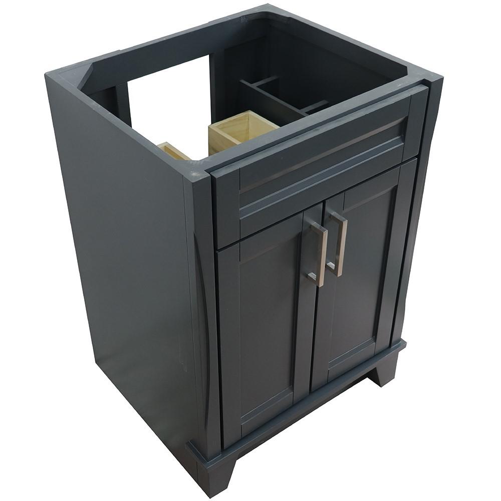 24 Single sink vanity in Dark Gray finish - cabinet only. Picture 5