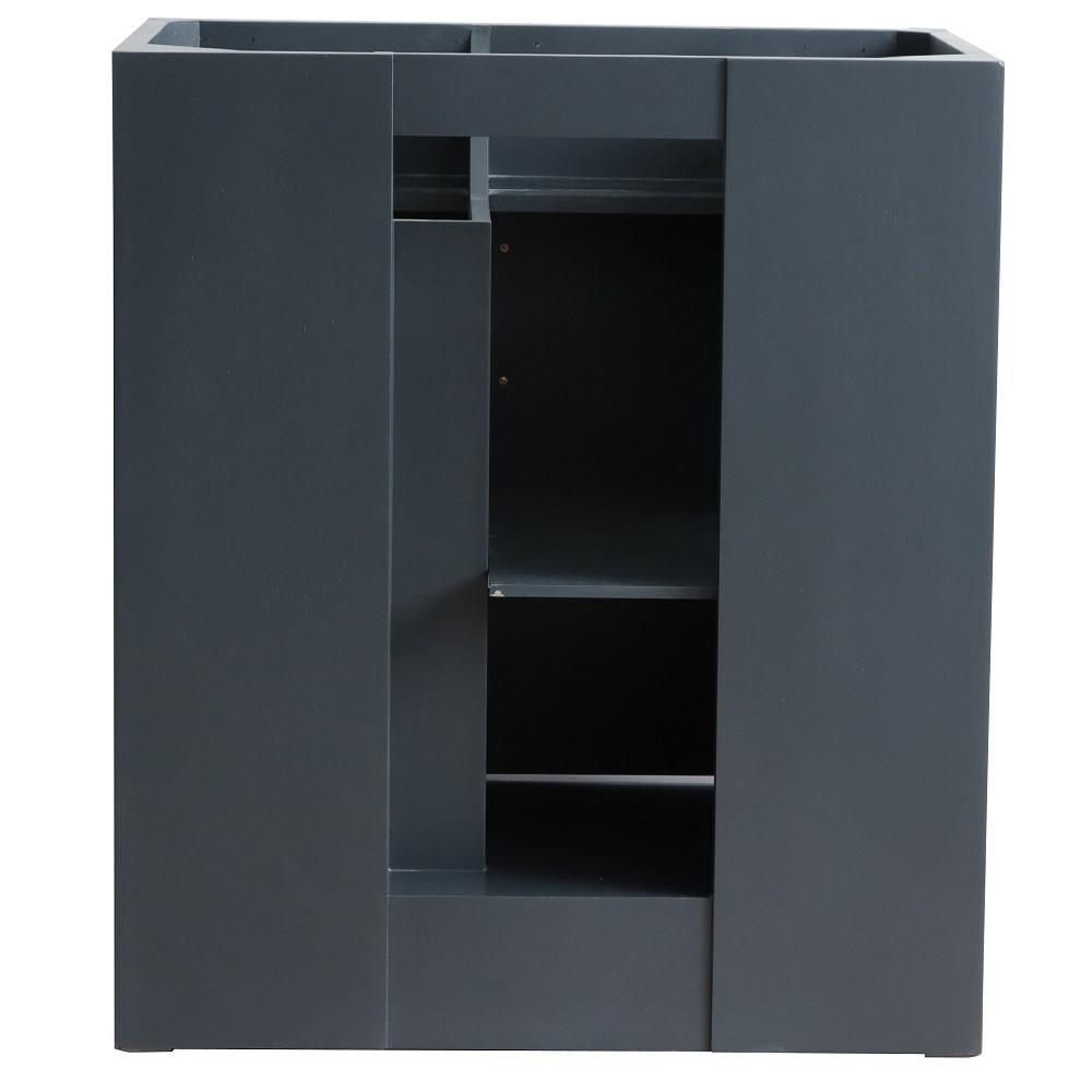 30 Single sink vanity in Dark Gray finish - cabinet only. Picture 5
